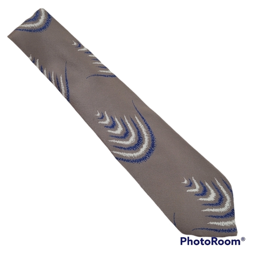 Armani 100% silk tie vintage tan